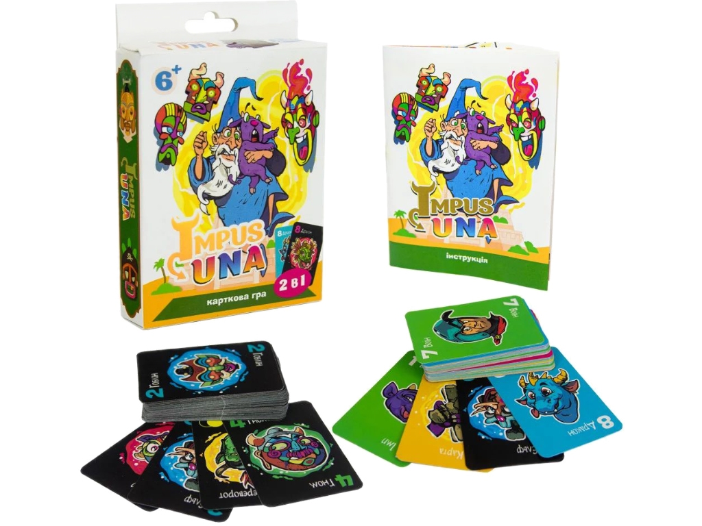 Игра карточная "Impus Una" мини (укр) 30864, ТМ "Strateg" 1