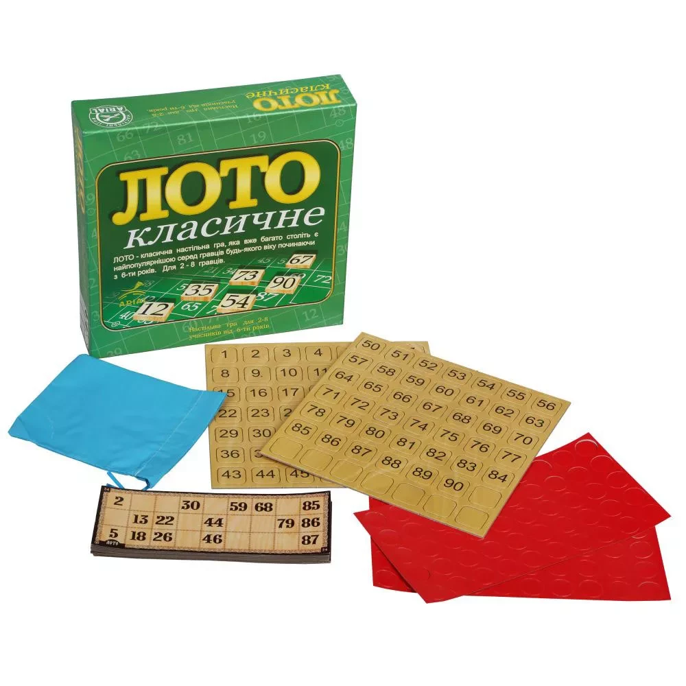 Гра настільна "Лото класичне" (у), ТМ "Arial" 1