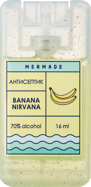 Антисептик-спрей для рук "Banana Nirvana" 16 мл, MRA0012S, Mermade