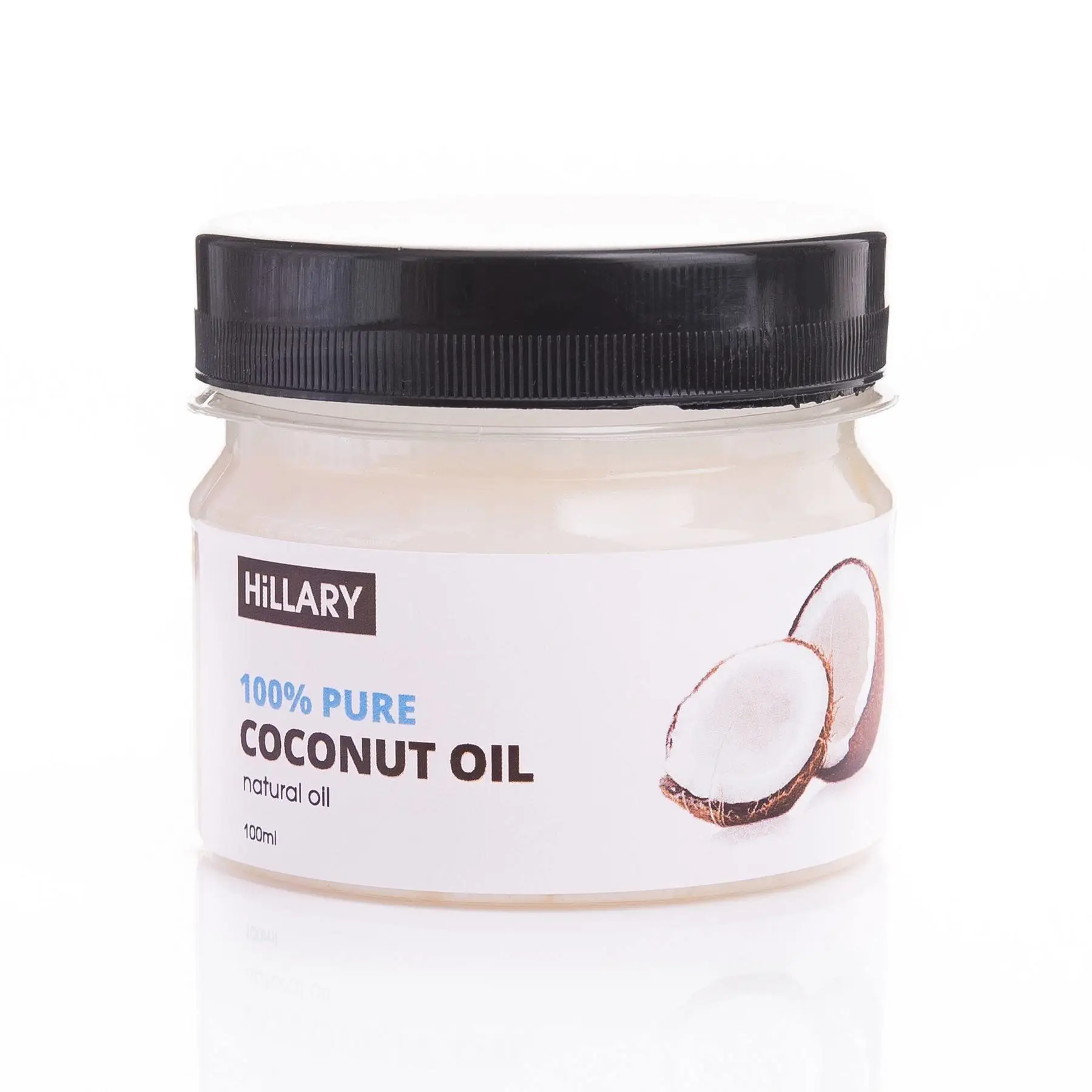 Рафінована кокосова олія Hillary 100% Pure Coconut Oil, 100 мл, HI-01-04-111