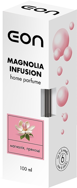 Аромадиффузор с палочками, 100 мл, Magnolia Infusion EON