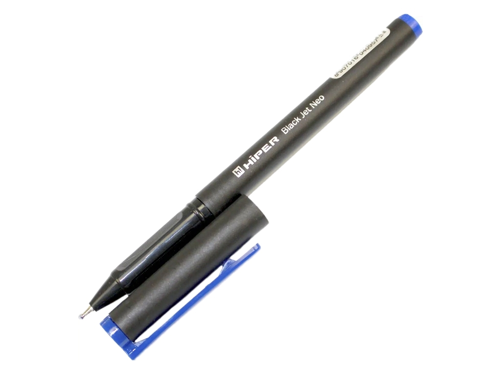 Ручка масл. Hiper Black Jet NEO HO-150 4 км. 1.0мм синя