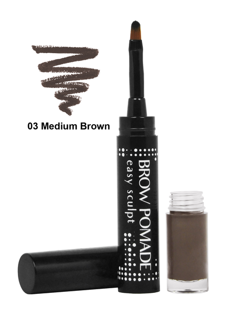 Помадка для брів Brow Pomade 2 г, 03 коричневий м`який, Colour Intense