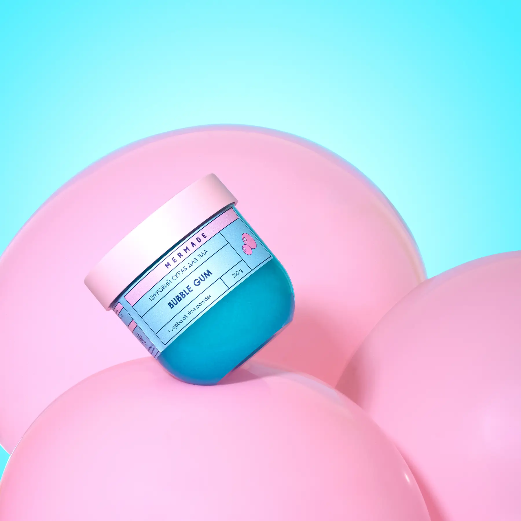Цукровий скраб для тіла MERMADE Bubble Gum, 250 г, MRSS0001 5