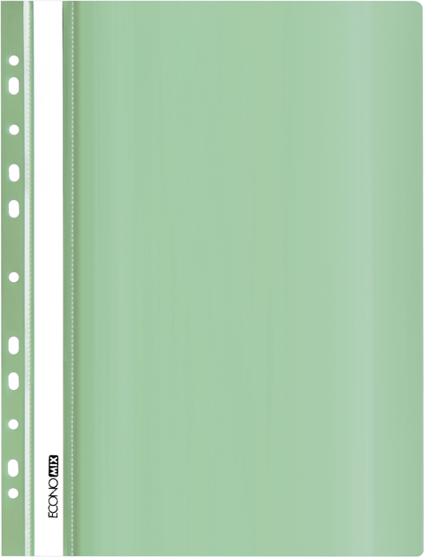 Скоросшиватель А4, перфорация, глянец, мятная E31510-84