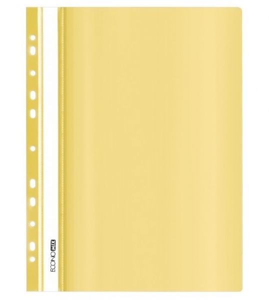Быстросшиватель А4, перфорация, глянец, пастельная желтая E31510-85