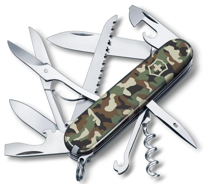 Ніж Huntsman, 91мм/15предм/камуфляж/штоп/ножн/пила/крюк Vx13713.94