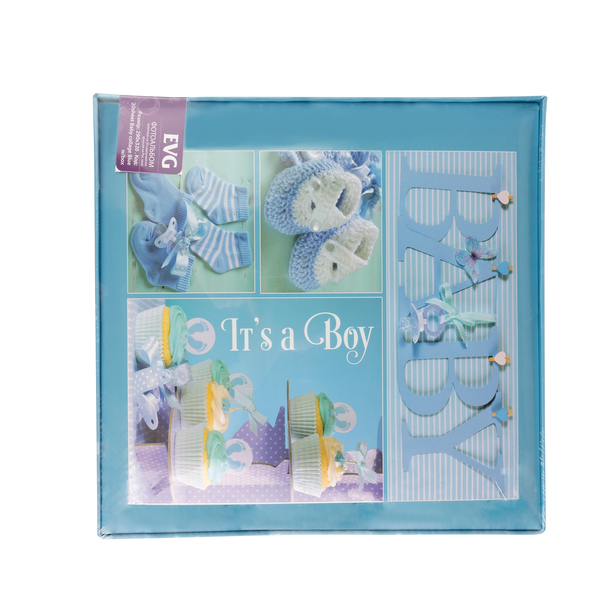 Фотоальбом EVG 20sheets Baby collage Blue w/box