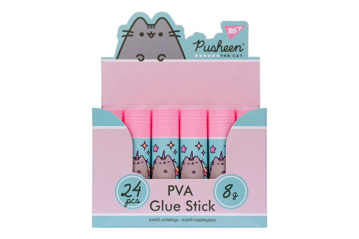 Клей-карандаш PVA, 8 г "Pusheen", 320254 Yes 1