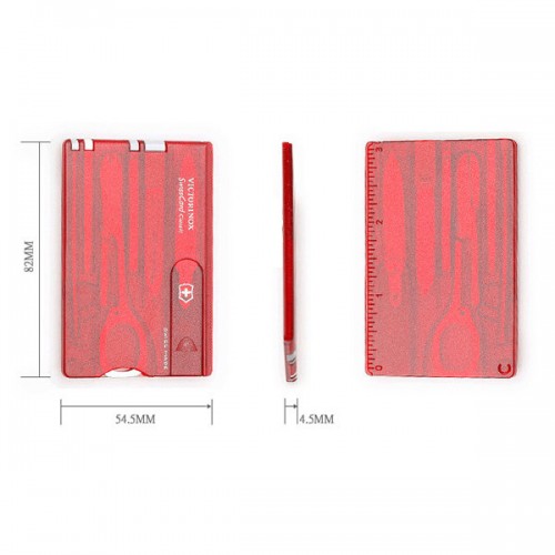 Ніж Swisscard 82*54*4 мм/10предм/червоний прозор. Vx07100.T 4