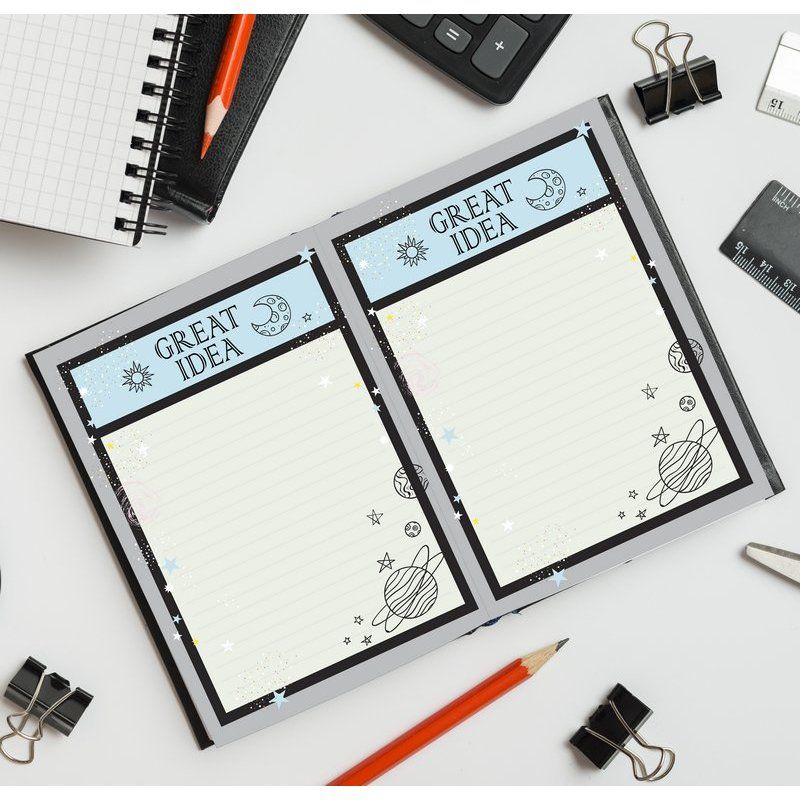 Щотижневик А5 128 стор. 80 г/м2 "Аrt weekly planner. Moonlight night" (0136) 2