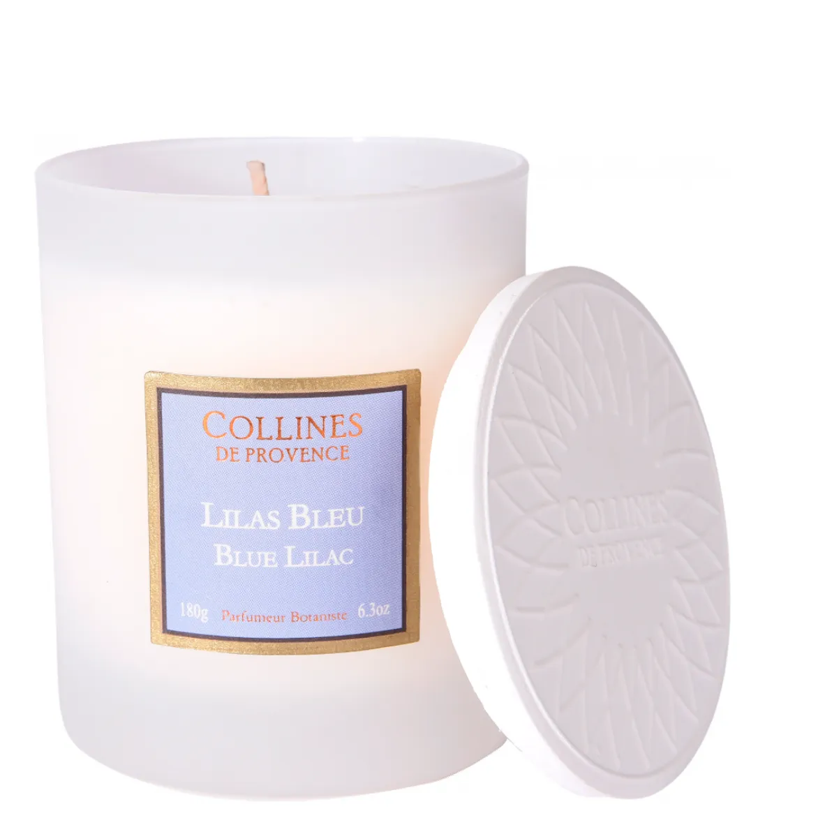 Свеча "Голубая сирень" 180 г, C0108LIBL, Collines de Provence