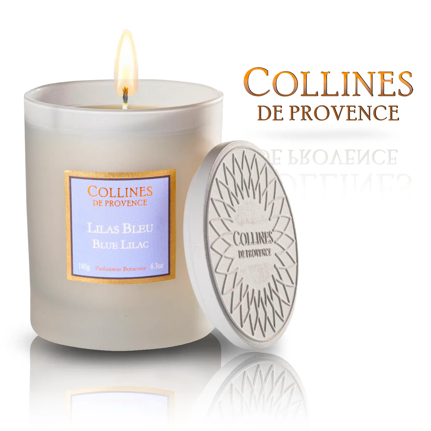 Свеча "Голубая сирень" 180 г, C0108LIBL, Collines de Provence 1