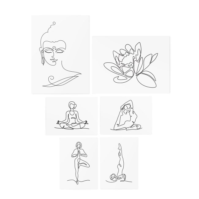 Временные тату "Yoga set", TATTon.me