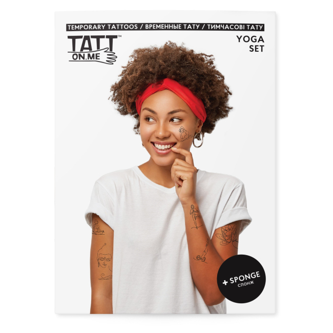 Временные тату "Yoga set", TATTon.me 1