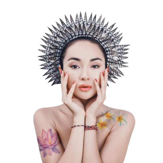 Тимчасові тату "Bali Flowers set", TATTon.me 3
