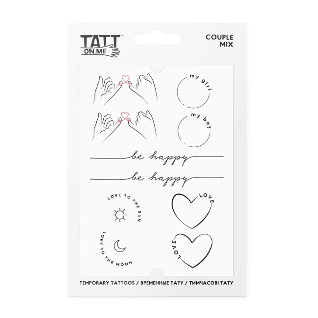 Тимчасові тату "Couple mix", TATTon.me 1
