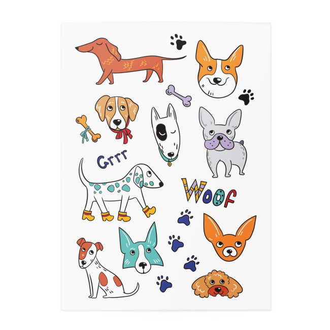 Тимчасові тату "Dogs mix", TATTon.me