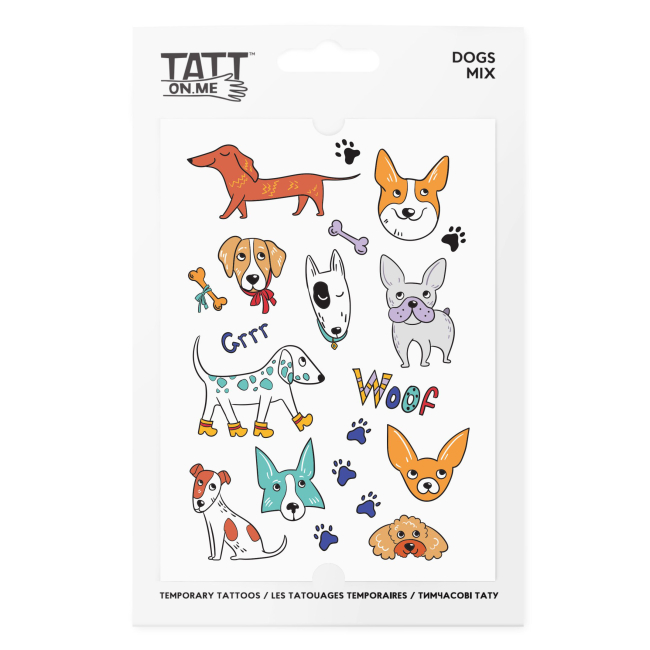 Тимчасові тату "Dogs mix", TATTon.me 1