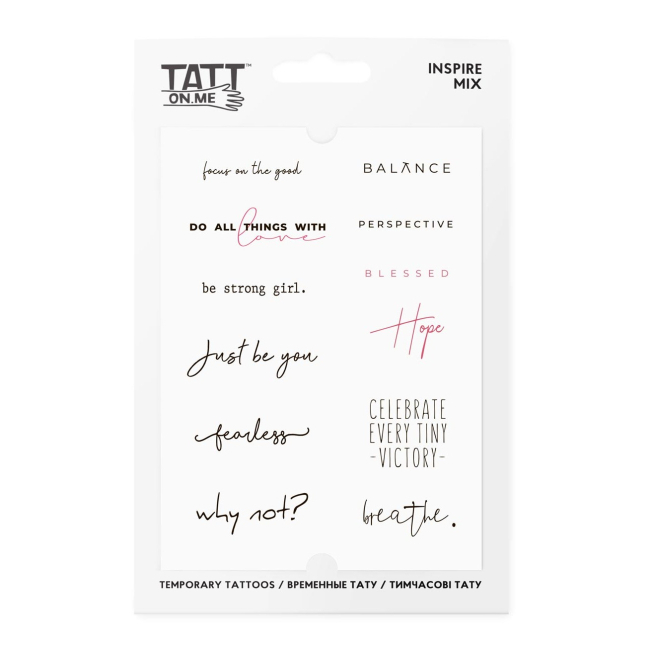 Тимчасові тату "Inspire mix", TATTon.me 1