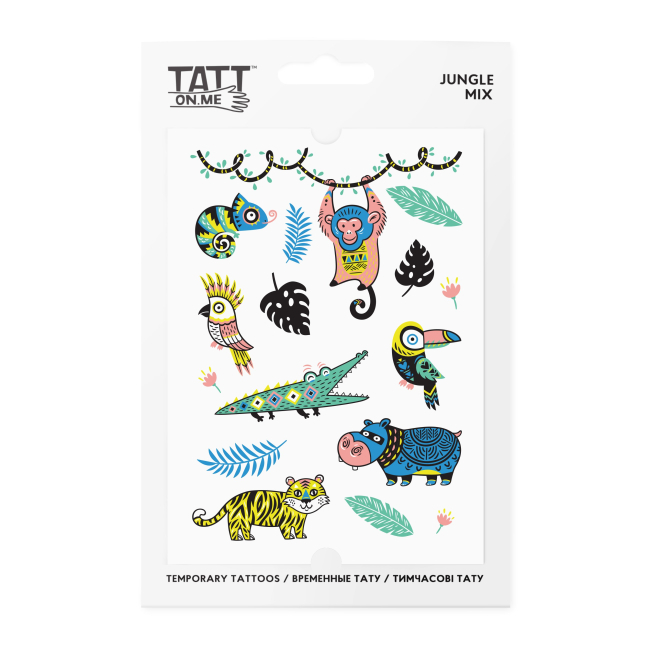 Тимчасові тату "Jungle mix", TATTon.me 1