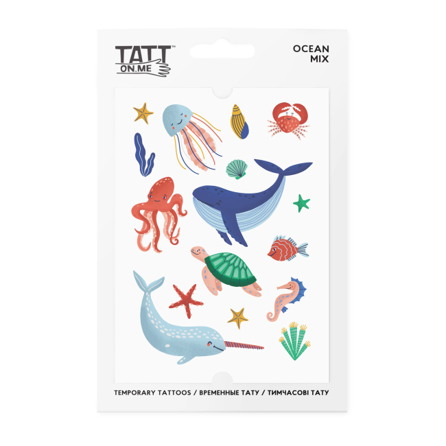 Тимчасові тату "Ocean mix", TATTon.me 1