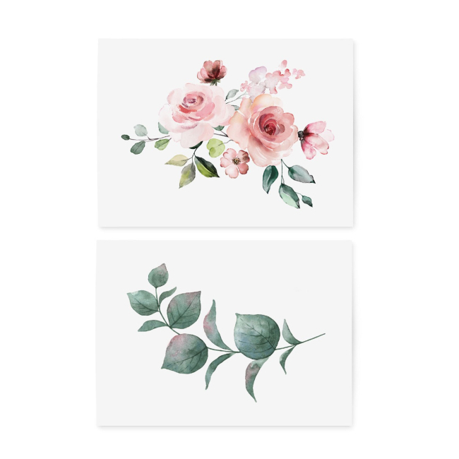 Тимчасові тату "Rose Bloom set", TATTon.me