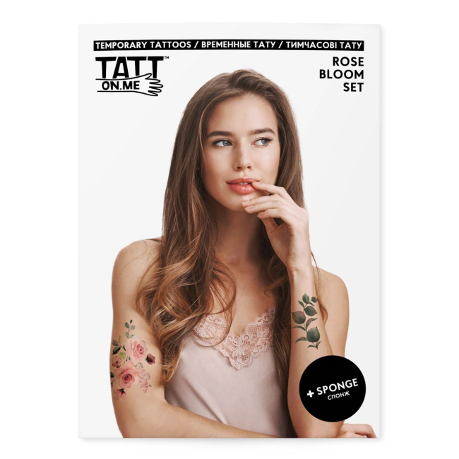Тимчасові тату "Rose Bloom set", TATTon.me 1