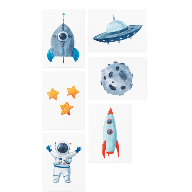 Тимчасові тату "Space set", TATTon.me