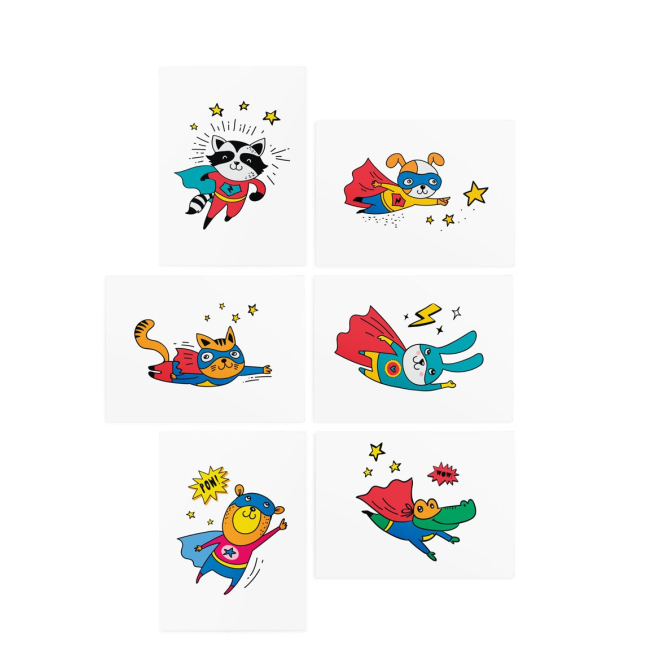 Тимчасові тату "Superhero set", TATTon.me