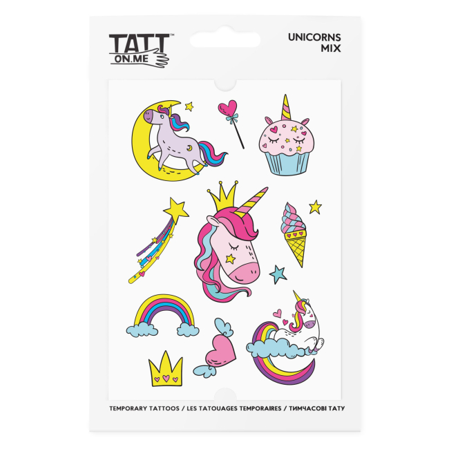 Тимчасові тату "Unicorns mix", TATTon.me 1