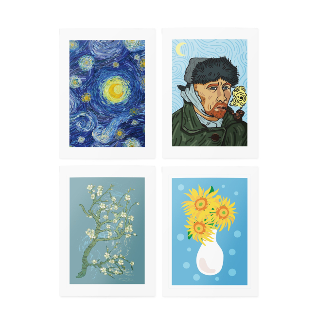 Тимчасові тату "Van Gogh set", TATTon.me