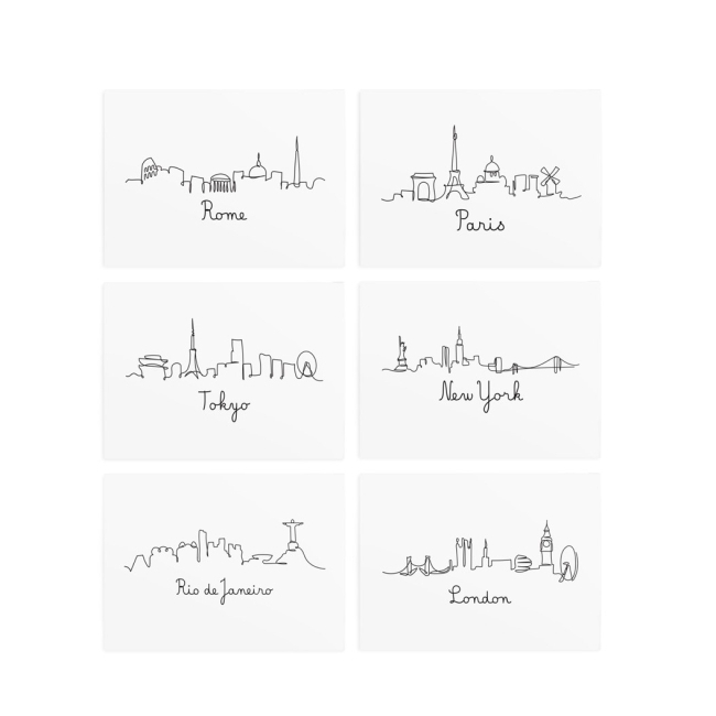 Временные тату "Cities set", TATTon.me