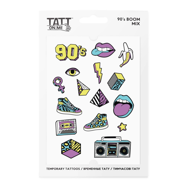 Временные тату "90s Boom mix", TATTon.me 1