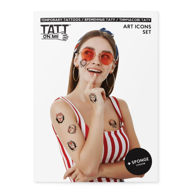 Временные тату "Art Icons set", TATTon.me 1