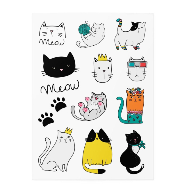 Временные тату "Cats mix", TATTon.me