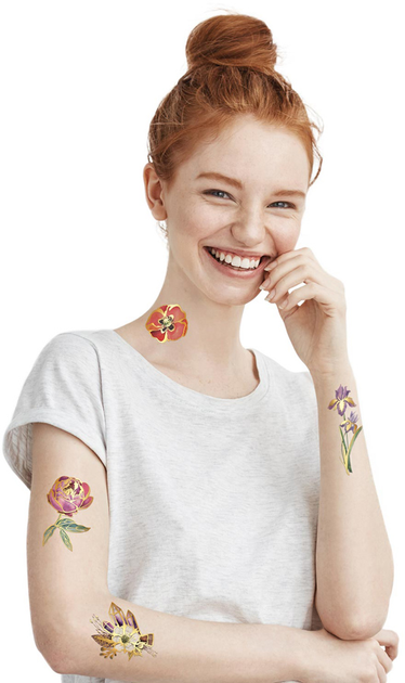 Тимчасові тату "Gold Bouquet set", TATTon.me 3
