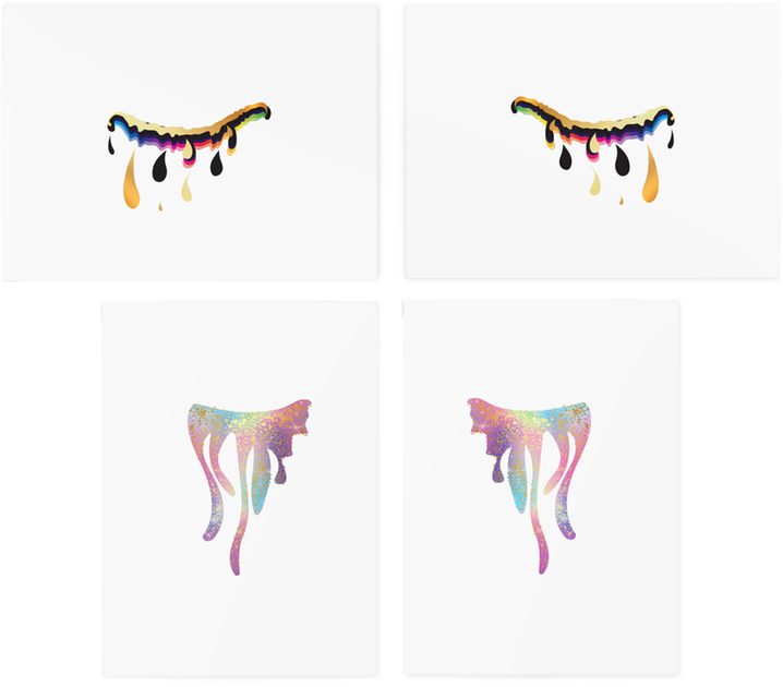 Временные тату "Gold Tears set", TATTon.me