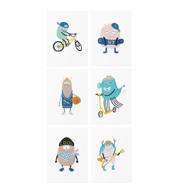 Временные тату "Monsters set", TATTon.me
