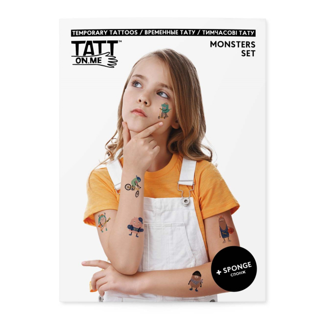 Временные тату "Monsters set", TATTon.me 1