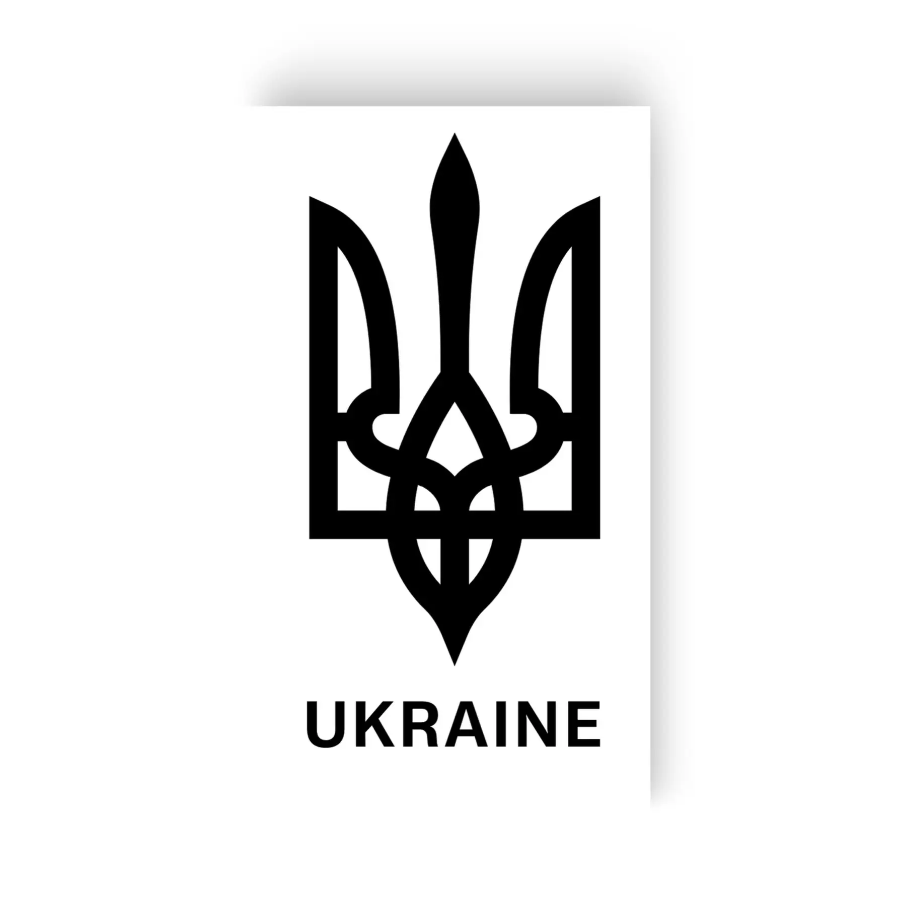 Тату "Тризубець. UKRAINE", L-41
