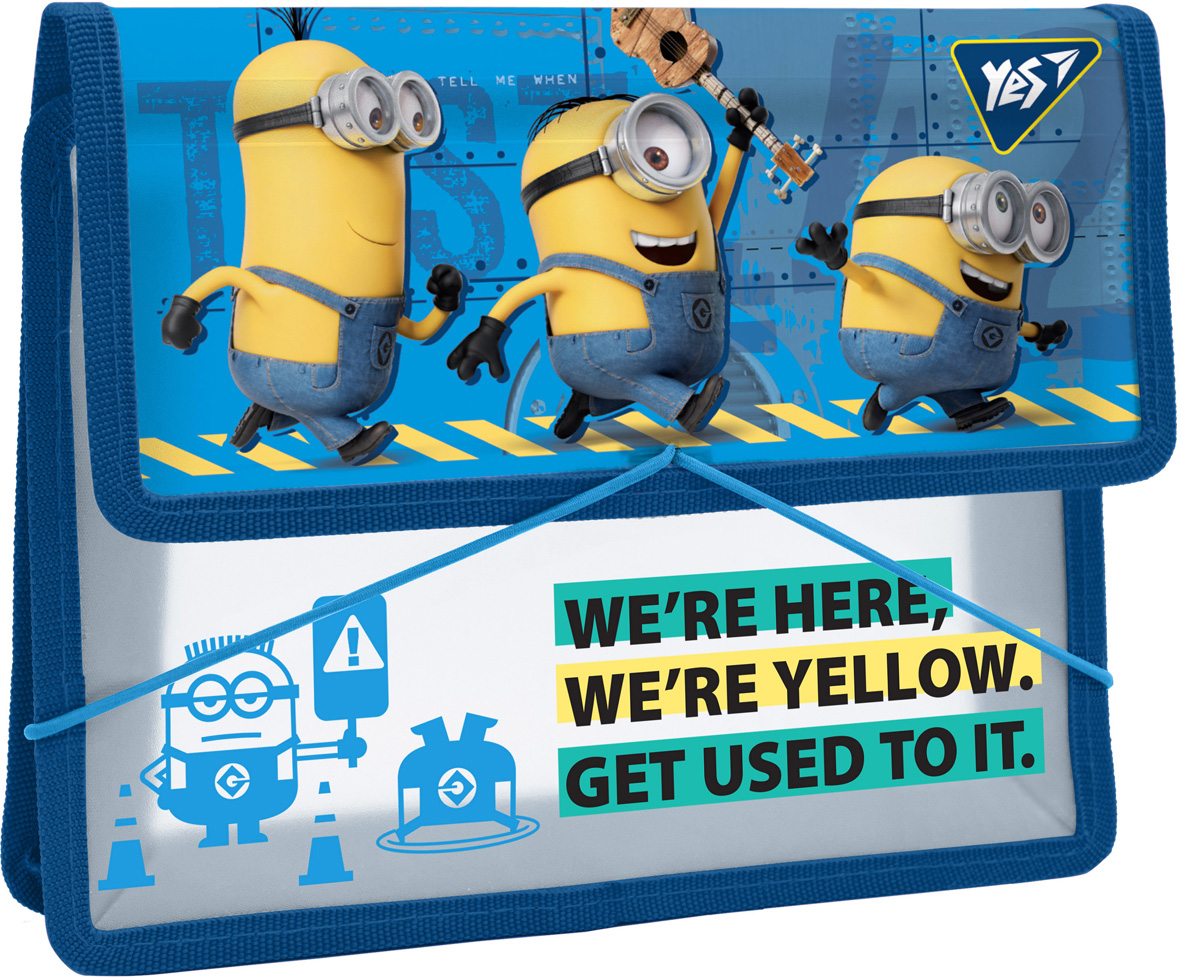 Папка для зошитів пласт. на гумці B5 "Minions", 491565 Yes