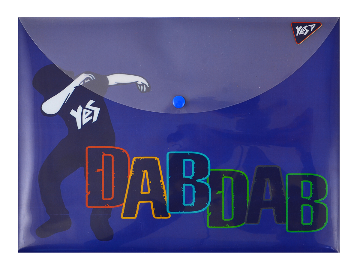 Папка-конверт на кнопке А4 "Dabdab", 491631