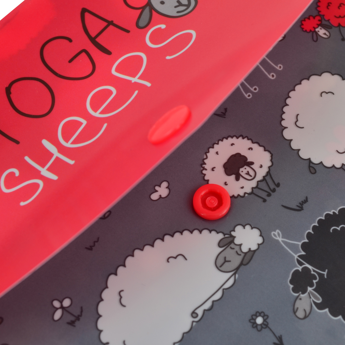 Папка-конверт на кнопці А4 "Yoga sheeps", 491638 Yes 1