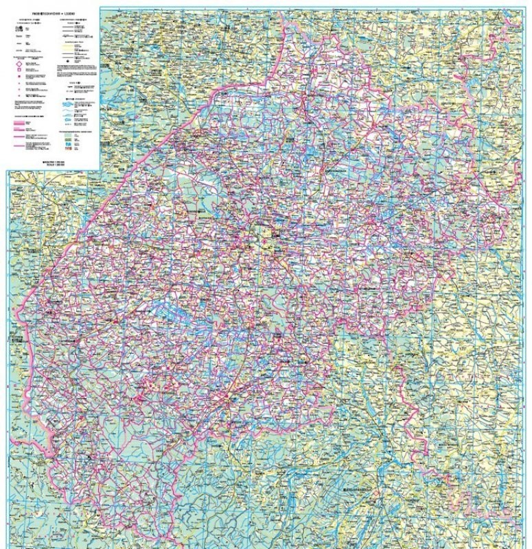 Карта п/а Львовская область 1: 250000 (укр.), 1963 2