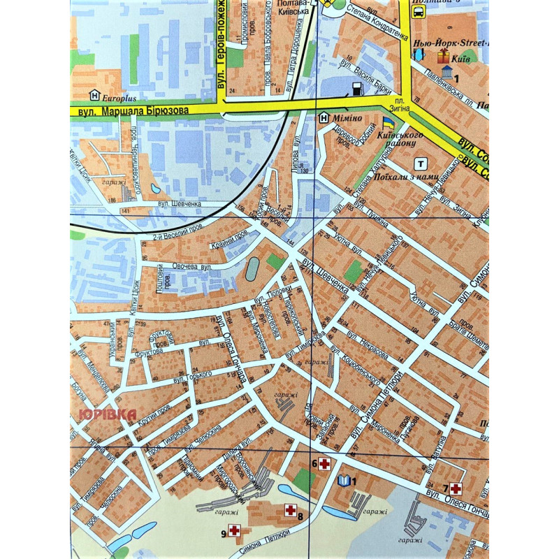 План города. Полтава 1:17 000, (у) 2447 1