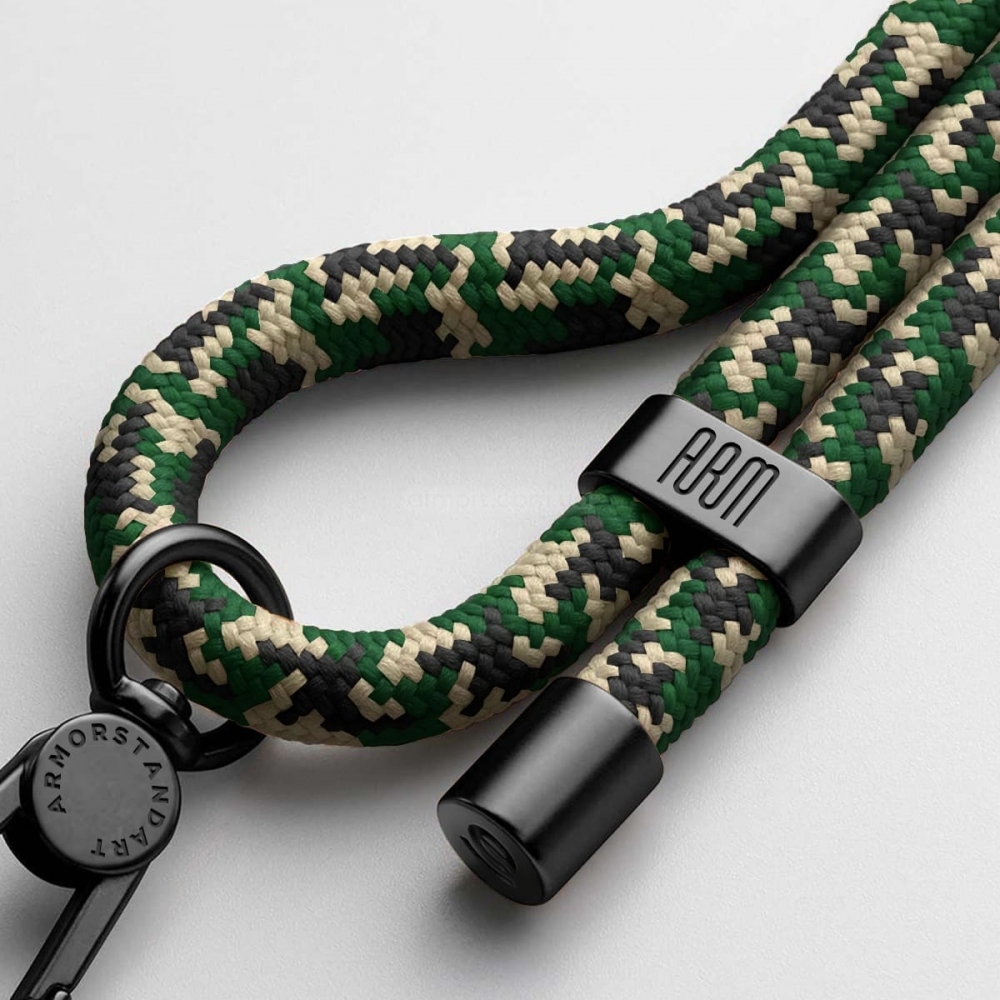 Ремінець для смартфона ArmorStandart Rope Black Military with Clear holder, ARM76092