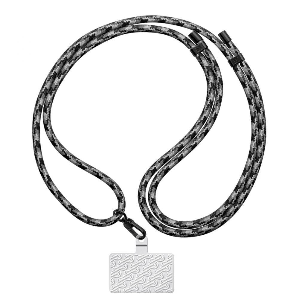 Ремінець для смартфона ArmorStandart Rope Black Monochrome with Clear holder, ARM76091 1