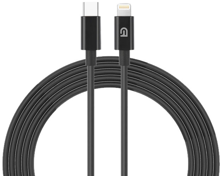 Кабель ArmorStandart AMQGJ2BL Lightning to USB-C Cable 1.2m black, ARM64374