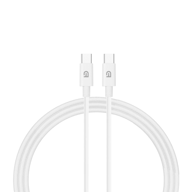Кабель ArmorStandart ABMM093L USB-C to USB-C Cable 1.2m white, ARM64300